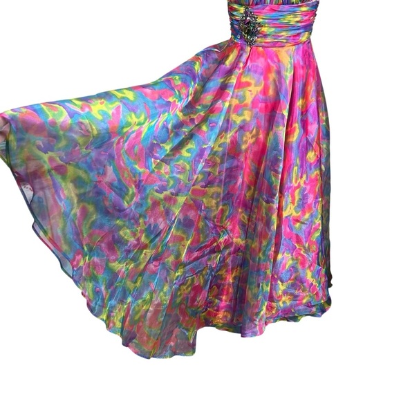 Jonathan Kayne Color Splash Dress 2 Colorful 
Coquette Girl Whimsical Jeweled - Picture 7 of 14